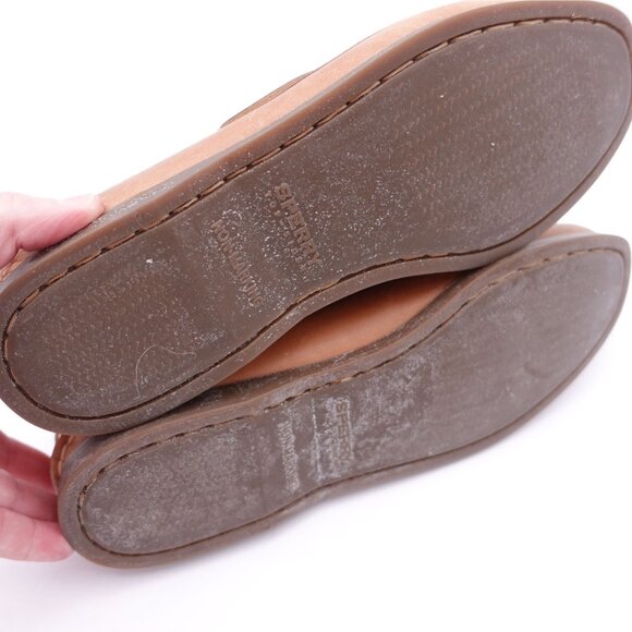 Sperry Women's Authentic Original 2 Eye Boat Shoe Tan Size 9.5 Wide - Picture 8 of 10